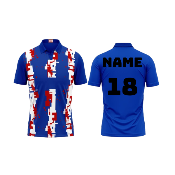 Next Print Customized Polo Neck Royal Blue Jersey NPTS31