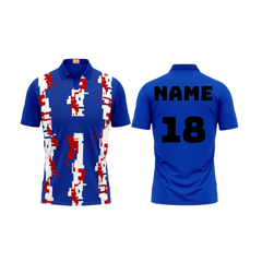 Next Print Customized Polo Neck Royal Blue Jersey NPTS31