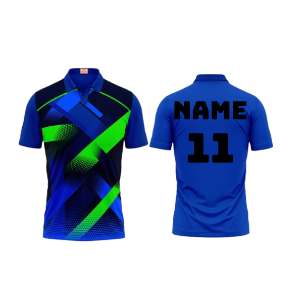 Next Print Customized Polo Neck Royal Blue Jersey NPTS29