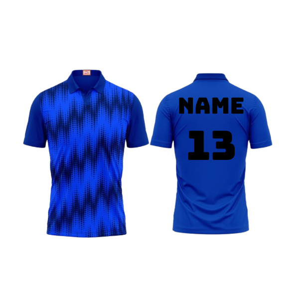 Next Print Customized Polo Neck Royal Blue Jersey NPTS27