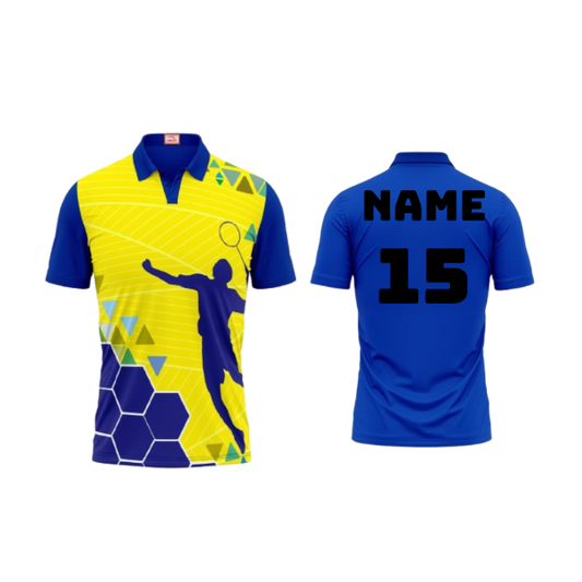Next Print Customized Polo Neck Royal Blue Jersey NPTS24