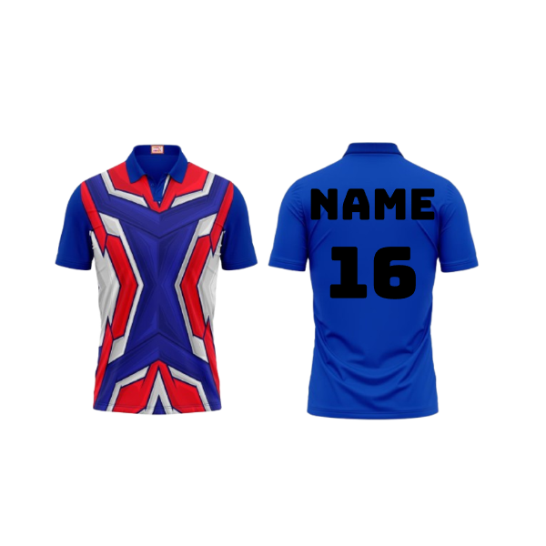 Next Print Customized Polo Neck Royal Blue Jersey NPTS22
