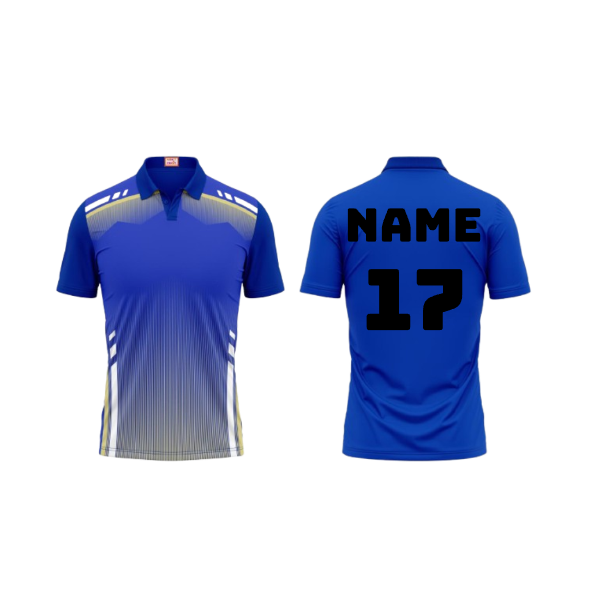Next Print Customized Polo Neck Royal Blue Jersey NPTS21