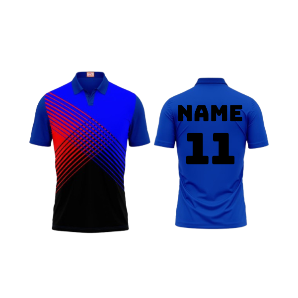 Next Print Customized Polo Neck Royal Blue Jersey NPTS20