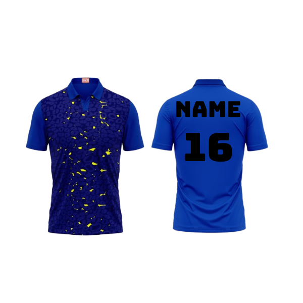 Next Print Customized Polo Neck Royal Blue Jersey NPTS17
