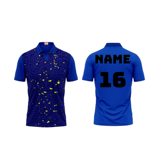 Next Print Customized Polo Neck Royal Blue Jersey NPTS17