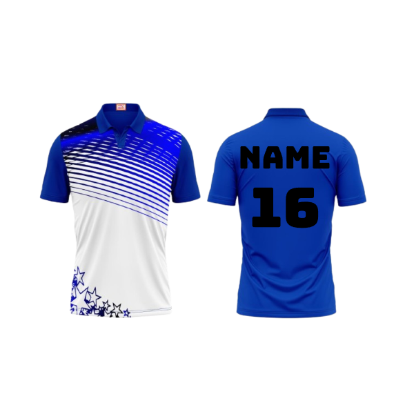 Next Print Customized Polo Neck Royal Blue Jersey NPTS16