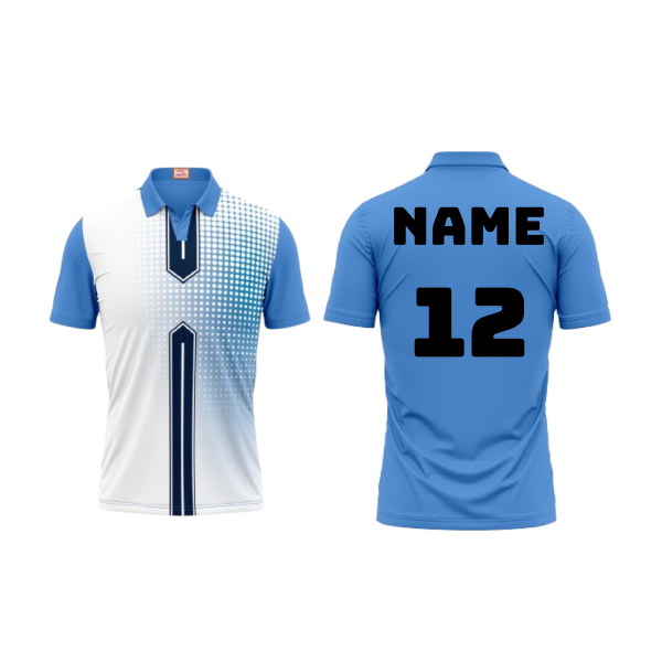 Next Print Customized Polo Neck Skyblue Jersey Design 17
