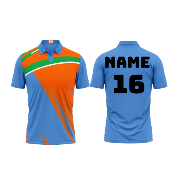 Next Print Customized Polo Neck Skyblue Jersey Design 13