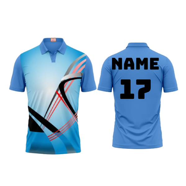 Next Print Customized Polo Neck Skyblue Jersey Design 12