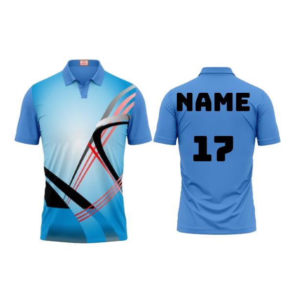 Next Print Customized Polo Neck Skyblue Jersey Design 12