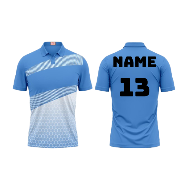 Next Print Customized Polo Neck Skyblue Jersey Design 6