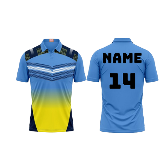 Next Print Customized Polo Neck Skyblue Jersey Design 5