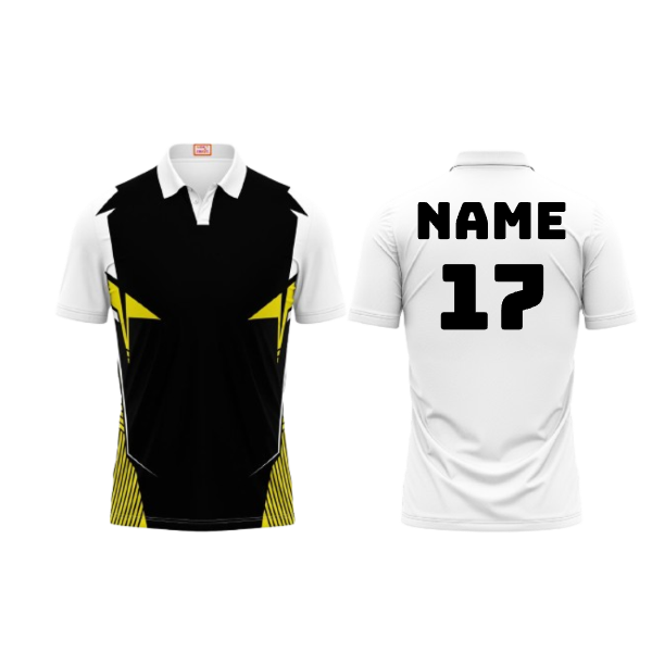 Next Print Customized Polo Neck White Jersey NPTS92