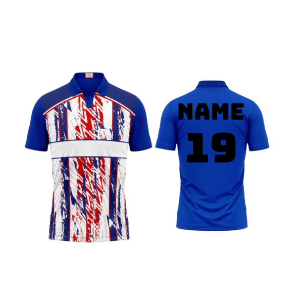 Next Print Customized Polo Neck Royal Blue Jersey NPTS02