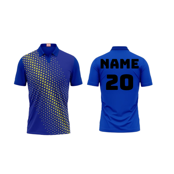 Next Print Customized Polo Neck Royal Blue Jersey NPTS01