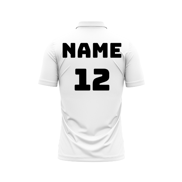 Next Print Customized Polo Neck White Jersey NPTS61