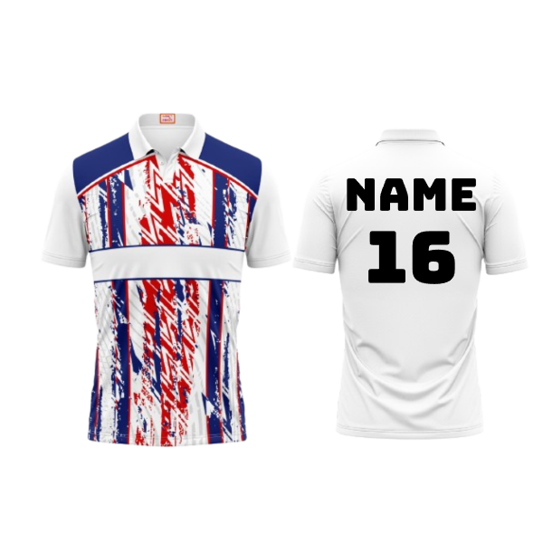Next Print Customised Polo Neck White Jersey NPTS58