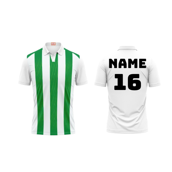 Next Print Customized Polo Neck White Jersey NPTS54