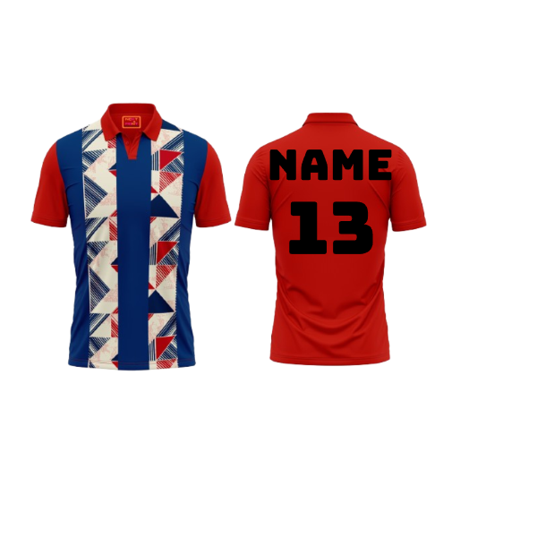 Red Polo Neck Half Sleeve T Shirt Nextprint G1188