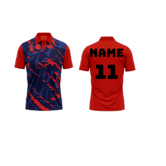 Red Polo Neck Half Sleeve T Shirt Nextprint G1164