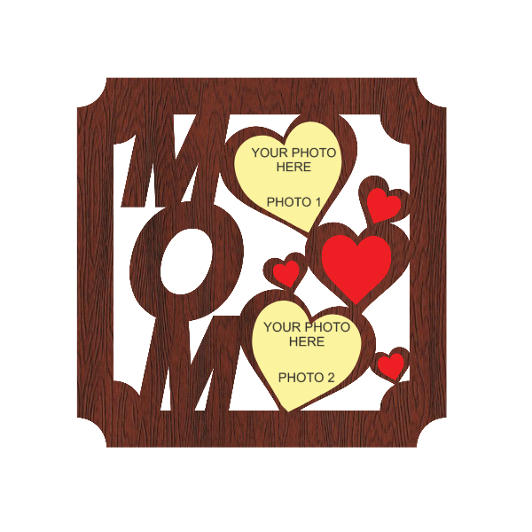 Customised Mom Wall Frame With 2 Images