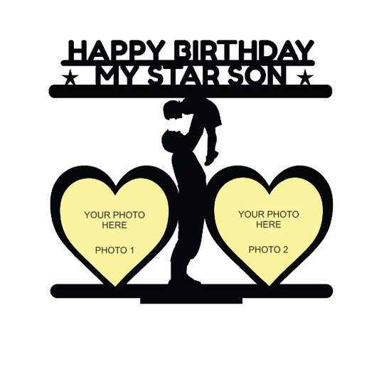Happy Birthday My Star Son Stand Frame