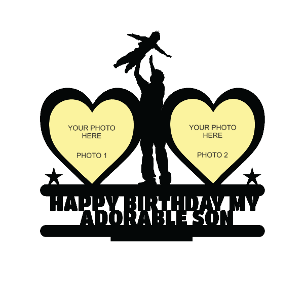 Happy Birthday My Adorable Son Stand Frame