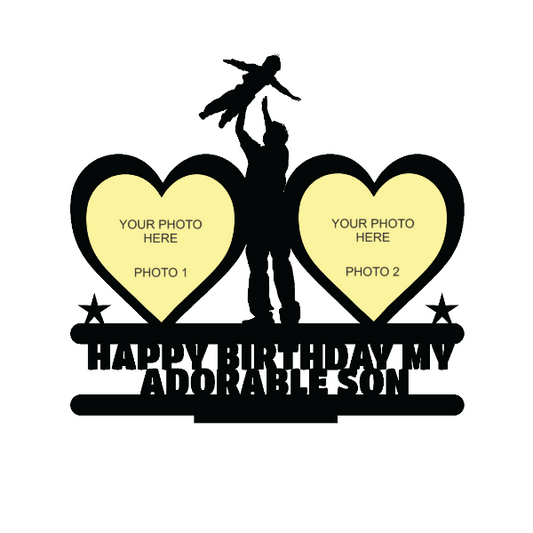 Happy Birthday My Adorable Son Stand Frame