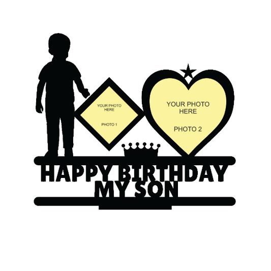 Happy Birthday My Son Stand Frame