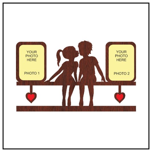 BEST LOVE NEVER BEFORE DOUBLE IMAGE WALLFRAME