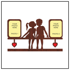 BEST LOVE NEVER BEFORE DOUBLE IMAGE WALLFRAME