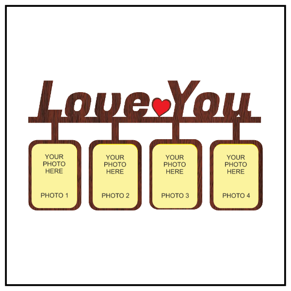 LOVE YOU A BEAUTIFUL WALLFRAME