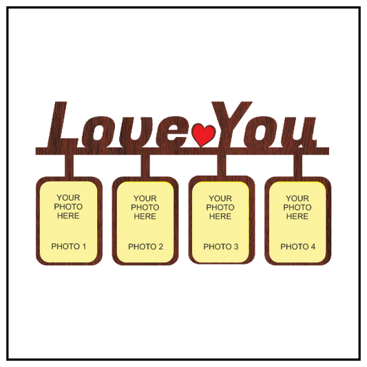 LOVE YOU A BEAUTIFUL WALLFRAME