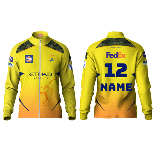 Next Print Customised Ipl Chennai Super Kings Printed Jacket
