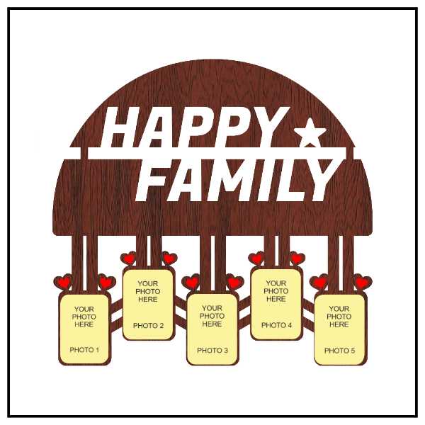 Happy Family Wall Frame