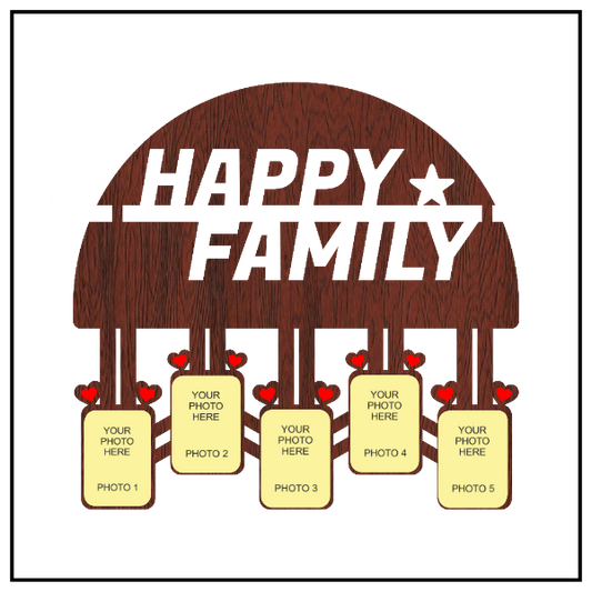 Happy Family Wall Frame