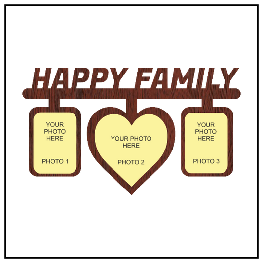 Happy Family Wall Frame