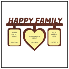 Happy Family Wall Frame
