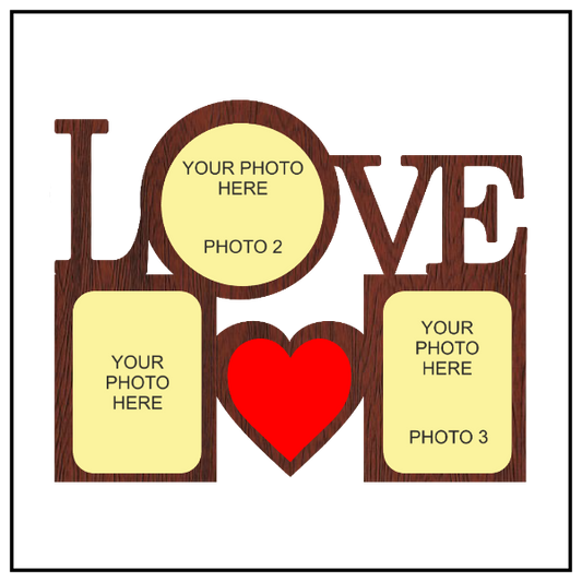 A THREE IMAGES OF LOVE WALLFRAME