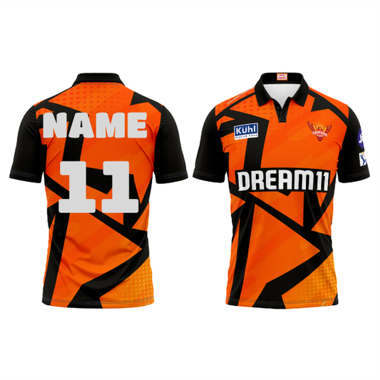 Next Print Ipl Hyderabad Printed Polo Collar HALF SLEEVES  Jersey