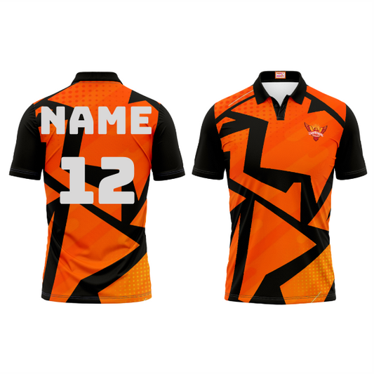 Next Print Ipl Hyderabad Printed Polo Collar Half Sleeves  Jersey