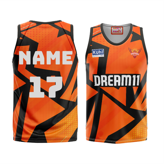 Next Print Ipl Hyderabad Printed Basketball Jersey