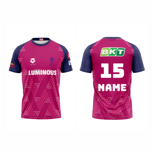 Next Print Ipl Rajasthan Royals Printed Round Neck Jersey
