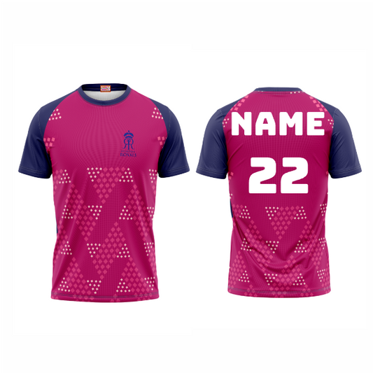 Next Print Ipl Rajasthan Royals Printed Round Neck Jersey