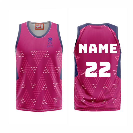 Next Print Ipl Rajasthan Royals Printed Basketball Jersey