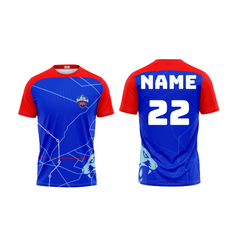 Next Print Ipl Delhi Capitals Printed Round Neck Jersey