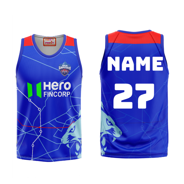 Next Print Ipl Delhi Capitals Printed Basketball Jersey
