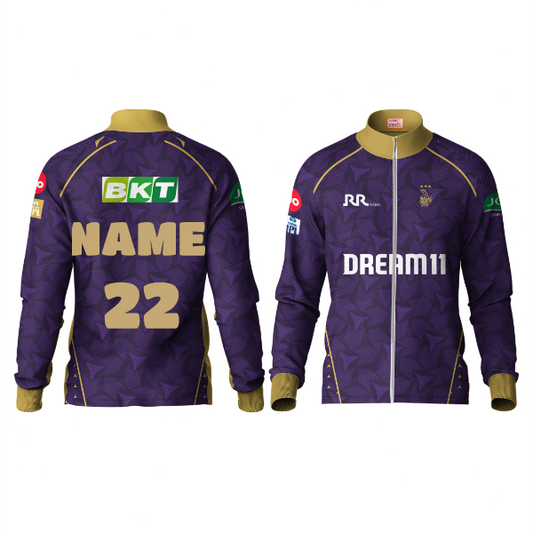 Next Print Customised Ipl Kolkata Knight Riders Printed Jacket.
