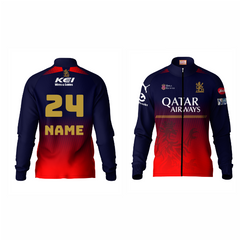 Next Print Customised Ipl Royal Challengers Bengaluru Printed  2025 Jersey Jacket